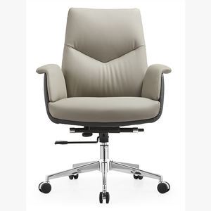 Silla de Oficina Ejecutiva de Cuero Sintético Marrón de Alta Calidad, Ergonómica, con Respaldo Alto y Brazos Ajustables - Product Image 2