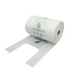 Sacchetti verdi di plastica biodegradabili PE + EPI del produttore della cina con il prezzo poco costoso