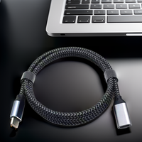 Angle droit 5A charge rapide type-c mâle femelle USB C câble d'extension pour imprimante IOS appareils ordinateurs PD câble de données Compatible