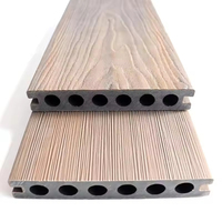 Plancher de terrasse extérieur moderne en bois composite écologique WPC, étanche, ignifuge, antidérapant, design carré en PVC à clipser, garantie 5 ans