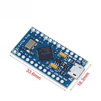 ATmega32U4 Controlado Mini Leonardo Placa DE DESARROLLO Pro Micro 5V 16M MCU Kit de desarrollo para placa de codificación compatible con Arduino