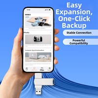 Clé USB 3 en 1 en métal Type C USB 3.0 2.0 Stick Pendrive 16 Go-64 Go OTG Flash Drive Nouvelle haute qualité pour iPhone PC Téléphone