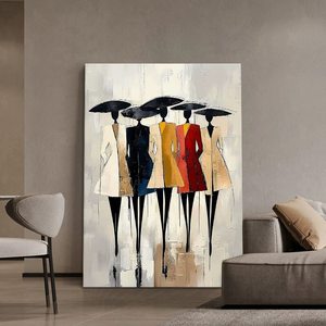 <span class=keywords><strong>Peinture</strong></span> à l'huile <span class=keywords><strong>abstraite</strong></span> peinte à la main, cadre élégant, texture décorative pour salon, style luxe léger haut de gamme pour femmes - Product Image 3