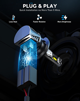 Novsight N68 Ampoule LED pour voiture 60W Super Lumineuse H4 Luces Led Para H1 Auto Luz H11 Focos 9005 Faro H7 Ampoule de phare LED