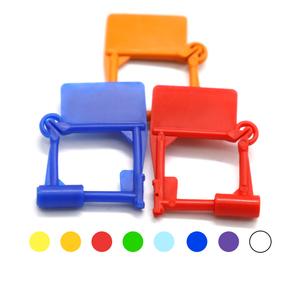Yuedun YDPL010 - <span class=keywords><strong>Candado</strong></span> de Seguridad Desechable de un Solo Uso, Mini <span class=keywords><strong>Candado</strong></span> de Plástico PP con Cable de Acero Inoxidable para Restaurantes y Supermercados - Product Image 5