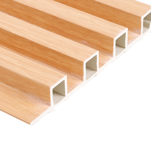 Revestimientos Pared Panneau intérieur Ranurado WPC Lambrin Decorativo Revestimiento PVC Intérieur Lambrin WPC Wpc Panneau mural plat - Product Image 3