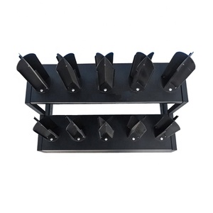 Đen 10-cột đôi hàng phim hiển thị đứng thanh lịch hiển thị kệ - Product Image 5