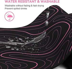 OEM XL Keyboard Pad Mouse <b>Mat</b> Topographic Line Mouse Pad <b>Large</b> Gaming Mousepad for Keyboard and Mouse with Anti-Slip Rubber Base - Product Image 5