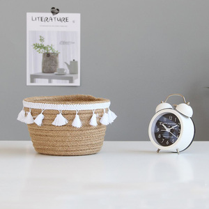 Vente en gros <span class=keywords><strong>de</strong></span> gros paniers <span class=keywords><strong>de</strong></span> rangement pour pain en coton tissé avec corde <span class=keywords><strong>décoration</strong></span> pour panier cadeau paniers <span class=keywords><strong>de</strong></span> rangement tissés - Product Image 2