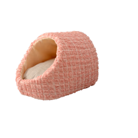 Nouveau design, lit pour chien et chat en peluche imprimée, confortable, écologique, toutes saisons, style pantoufle, tissu polyester de luxe, rembourrage en PP