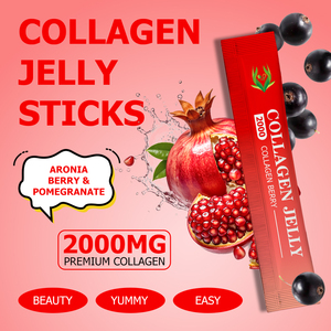 Formule de soin de la peau en gelée de collagène OEM ODM à marque privée avec collagène marin, facilement absorbable, aide à retenir l'humidité, en sticks. - Product Image 4
