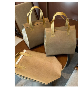 Sacs à emporter 2025 – Sacs fourre-tout écologiques non tissés, sacs isothermes pour courses et café, avec fermeture éclair, personnalisables <span class=keywords><strong>Yuze</strong></span> - Product Image 4