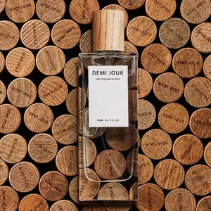 Botol semprot kaca kosong pabrik parfum Atomizer 100 ml 50 ml 20ml 15ml botol parfum mewah isi ulang dengan tutup kayu