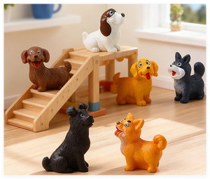 Figuras de Animales de Dibujos Animados DIY, Adornos de Gatos Pequeños y Lindos, Mini Manualidades de Resina para Decoración de Escritorio, Decoración del Hogar, Regalo para Niños - Product Image 1