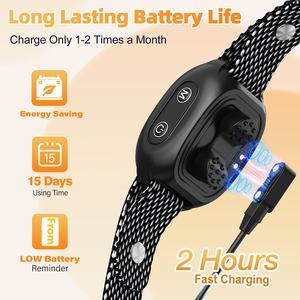 Benutzer definiertes, leichtes, langlebiges, wiederauf lad bares, umwelt freundliches IP67-wasserdichtes Smart-Hunde halsband für das stoß freie Training zur Barking Control - Product Image 5