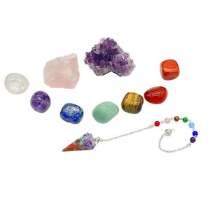 10Pcs Chữa Bệnh Tinh Thể Và Chữa Bệnh Đá Đá Quý Và Tinh Thể Cho Người Mới Bắt Đầu Chakra Đá Và Thiền Thiết Lập Pha Lê Kit - Product Image 6