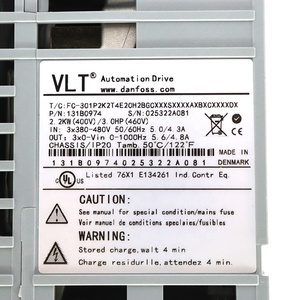 Variateur de fréquence AC d'origine Danfoss 131B0048 VLT 2807, contrôleur de moteur, automatisation industrielle - Product Image 2