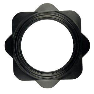 Plaque pivotante en fer 155x155x8mm, noire, rotation à 360 degrés, pour tabourets de bar, chaises de bureau, bureaux, design minimaliste - Product Image 1