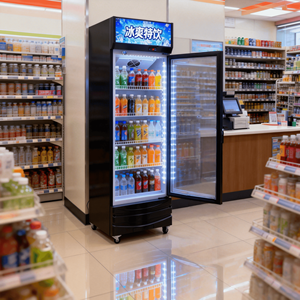 Refrigerador Comercial Vertical de Una Puerta de Vidrio para Exhibición de Bebidas <span class=keywords><strong>Coca</strong></span>-<span class=keywords><strong>Cola</strong></span> - Product Image 5