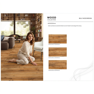 Azulejos de Porcelana Mate Estilo Madera Natural Color Gris Coster, 24x48 Pulgadas, para Pisos Interiores Contemporáneos - Product Image 5
