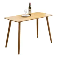 Бамбуковая мебель для домашнего использования, простой современный минимализм, маленький кухонный Прямоугольный Обеденный стол, набор со скамейкой и стулом