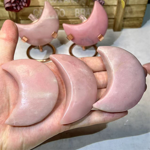 Cristalli naturali pietre curative intaglio <span class=keywords><strong>di</strong></span> alta qualità rosa <span class=keywords><strong>opale</strong></span> lune per la decorazione della casa - Product Image 3