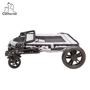 Sản xuất bán buôn bền ổn định Oxford Vải công suất lớn chó lớn có thể gập lại vật nuôi xe đẩy chó mèo xe đẩy - Product Image 6