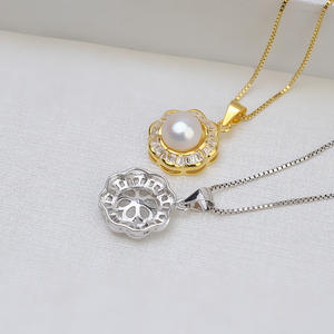 Accesorios Wenchi DIY, Pendientes de Plata S925 con Perlas, Juego de Aretes para Mujer, Nuevo 15540, Joyería de Moda Personalizada - Product Image 4