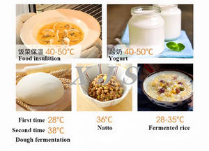 Machine à lever la pâte électrique 40L, machine à fermenter la pâte, le <span class=keywords><strong>yaourt</strong></span> et le pain avec contrôle de l'humidité et de la température - Product Image 6