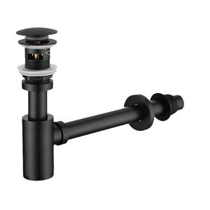 <span class=keywords><strong>Sifone</strong></span> a bottiglia moderno rotondo nero in ottone per <span class=keywords><strong>lavabo</strong></span> bagno - Product Image 5
