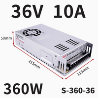 DC 36V 10A 360W transformateur d'alimentation commutateur AC 110V / 220V à DC 36V 10amp adaptateur de commutation convertisseur LED pilote