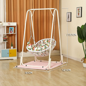 Silla colgante de ratán de alta calidad para balcón, silla de cuna para el hogar, silla colgante de columpio interior de ocio, perezoso para el hogar - Product Image 3