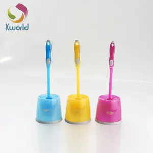 Kworld durevole ciotola setola wc pulitore manico lungo spazzola multifunzionale per il pavimento di casa