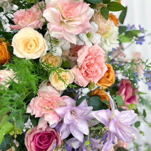 SUNWEDDING vendita calda rose arco colore-sbiadimento fiore artificiale pilastro arco <span class=keywords><strong>Kit</strong></span> arredamento realistico per le proposte di natale/matrimonio - Product Image 3