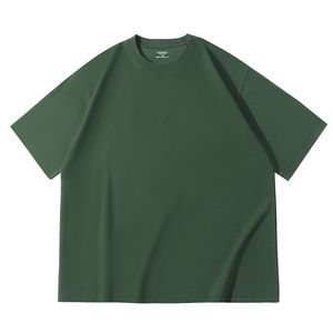 T-shirts personnalisés en coton à manches courtes, couleur unie, épaissis, pour loisirs, promotionnels - Product Image 2