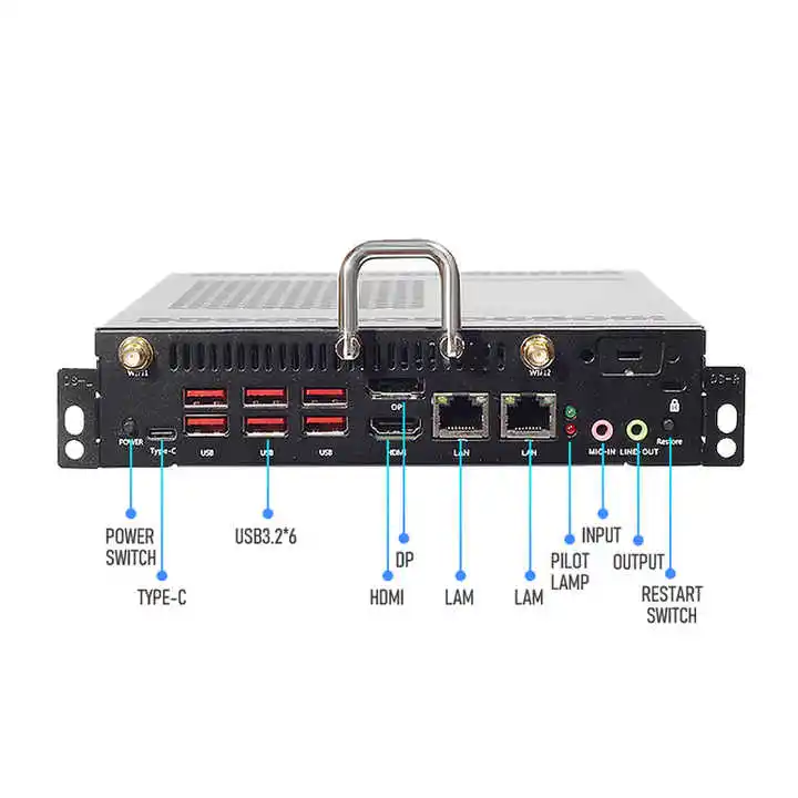 Mini-Ops Pc: In Tel 12e Gen I3 I5 I7 Computer Industriële Operaties Voor Interactieve Flatpanel Mini Computeronderwijs School