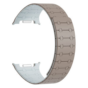 Bracelet de montre magnétique incurvé bicolore en silicone 20 mm, sans interstice, à libération rapide, étanche, bracelet de remplacement sport pour montre - Product Image 3