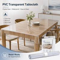 Nappe en PVC imperméable Boligao facile à nettoyer, 0,2 mm-2 mm, nappe en vinyle personnalisée, nappe transparente en PVC
