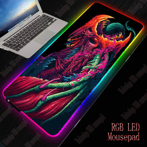 Gamer Big Mat Máy Tính Pad Led Đèn Nền Bàn Phím Cho <span class=keywords><strong>CSGO</strong></span> Quái Vật Phong Cách Bàn Mat Anime Gaming RGB Chuột Lớn - Product Image 3