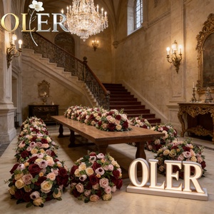 ลูกบอล<span class=keywords><strong>ดอก</strong></span>ไม้ประดิษฐ์ OLER Ivory Orchid & Blush Peony สำหรับงานแต่งงาน - Product Image 1