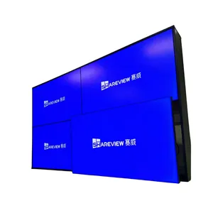 HD 55 inci LCD 3.5mm video dinding digital papan reklame layar LCD