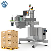 Machine d'étiquetage automatique pour l'impression en ligne de codes-barres et de codes QR sur les boîtes en carton