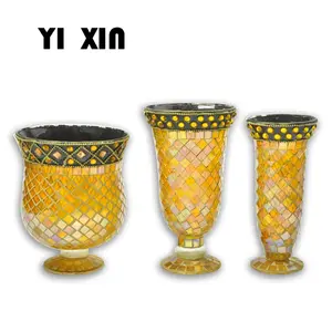 Types of flower India rattan glass mosaic vase