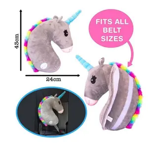 Funny Unicorn Cổ Gối/Thú Nhồi Bông Unicorn Car Seat Belt Bìa Đồ Chơi Sang Trọng/Trẻ Em Eo UnicornCushion An Toàn Vai Pad