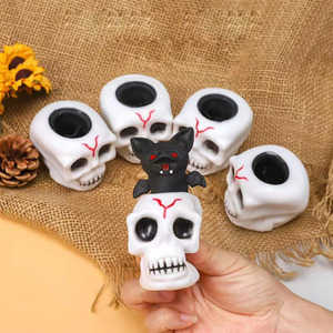 Squeeze Skull Pop Bat Halloween <b>Fidget</b> Toys Halloween Pumpkin <b>Fidget</b> Squeeze Toy - Product Image 2