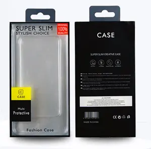 Universal Mobile Phone Case PVC Packaging Box Cell Phone Case Plastic Packaging Box For iPhone 6.7/6.5/6.1/5.8/5.5/4.7
