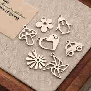 ทำเครื่องประดับ DIY สร้อยคอ สร้อยข้อมือ ทำจากสแตนเลส รูปดอกไม้ เห็ด กังหันลม จี้จิ๋ว - Product Image 5