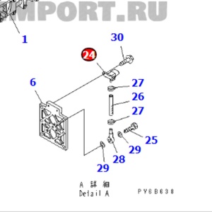 Capteur de pression de suralimentation pour excavatrice 6217-81-9240, pour capteur de pression 6D140 - Product Image 2