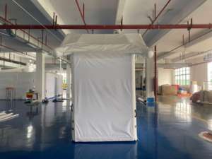 Casa inflable de alta calidad de nuevo diseño para vivir, tienda de campaña inflable con colchón a la venta - Product Image 4