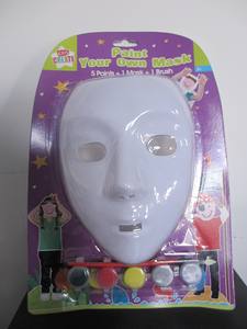 Maschera artigianale bianca artigianale con maschera bianca per il viso verniciabile con vernice per le vacanze - Product Image 4